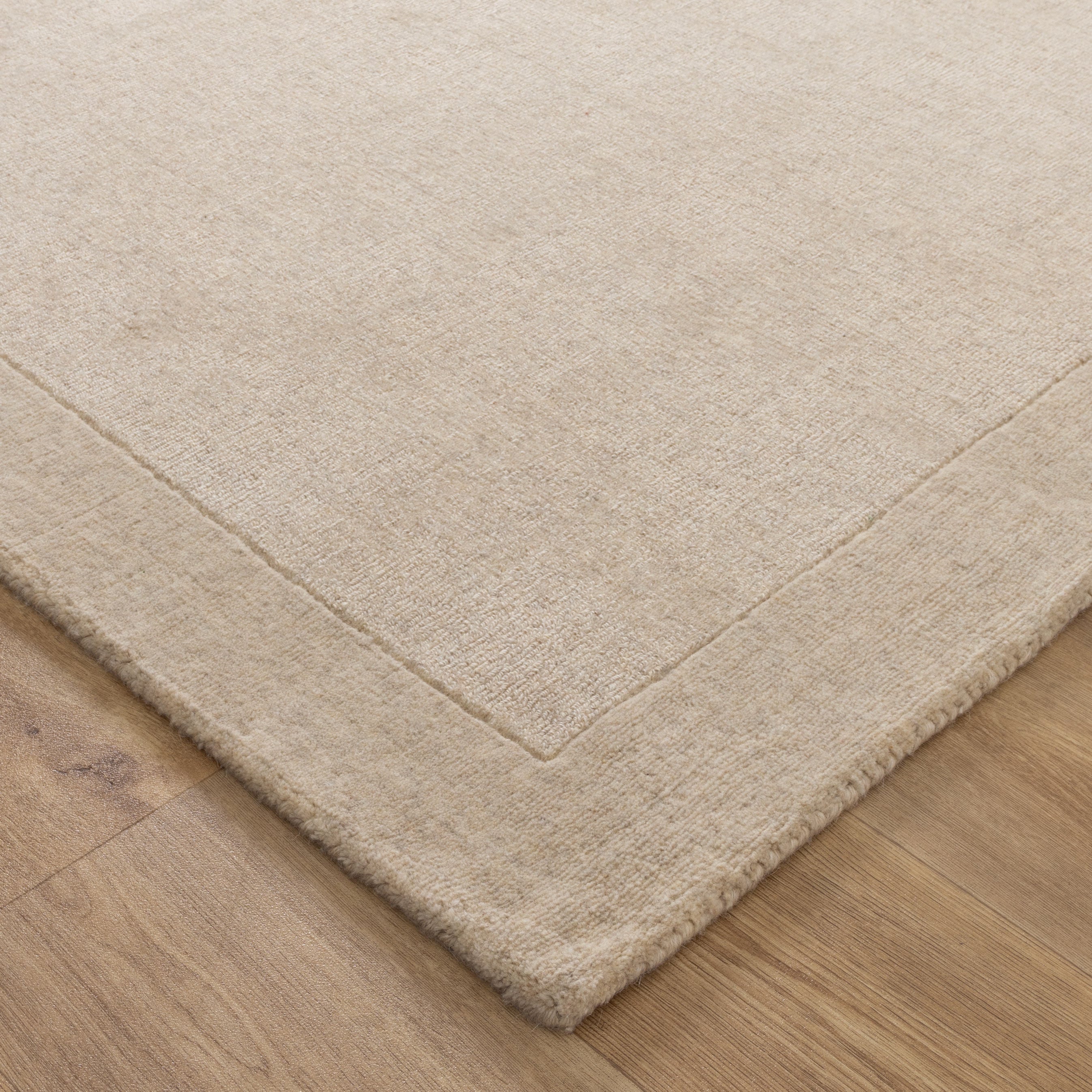 Calley Natural Border Wool Rug
