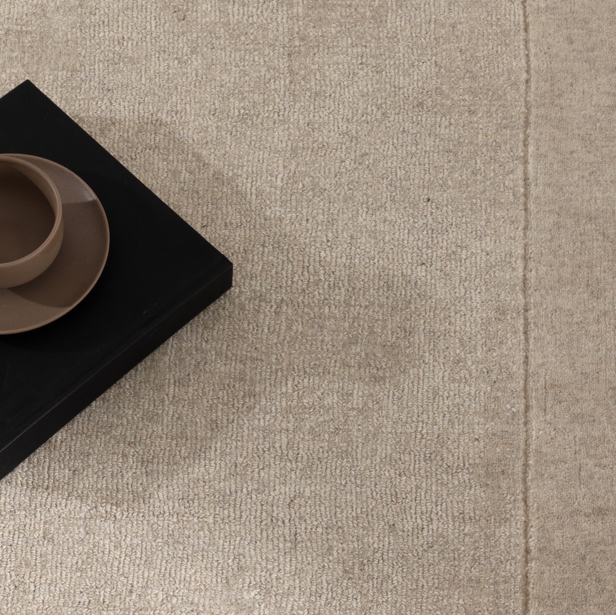 Calley Natural Border Wool Rug