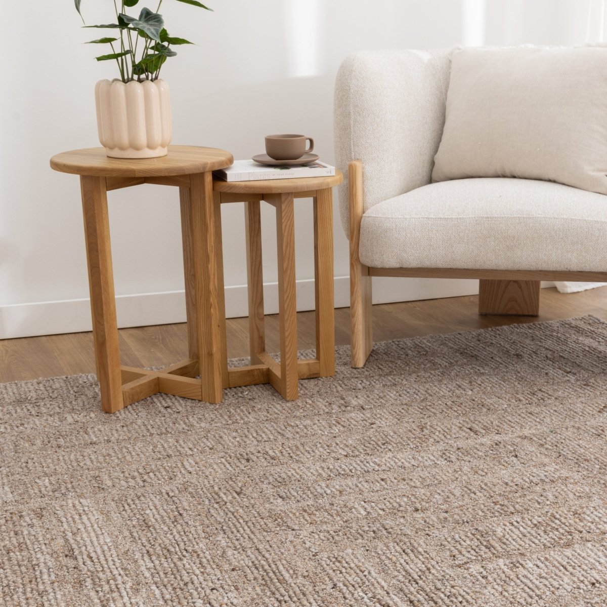 Arana Cocoa Modern Wool Rug