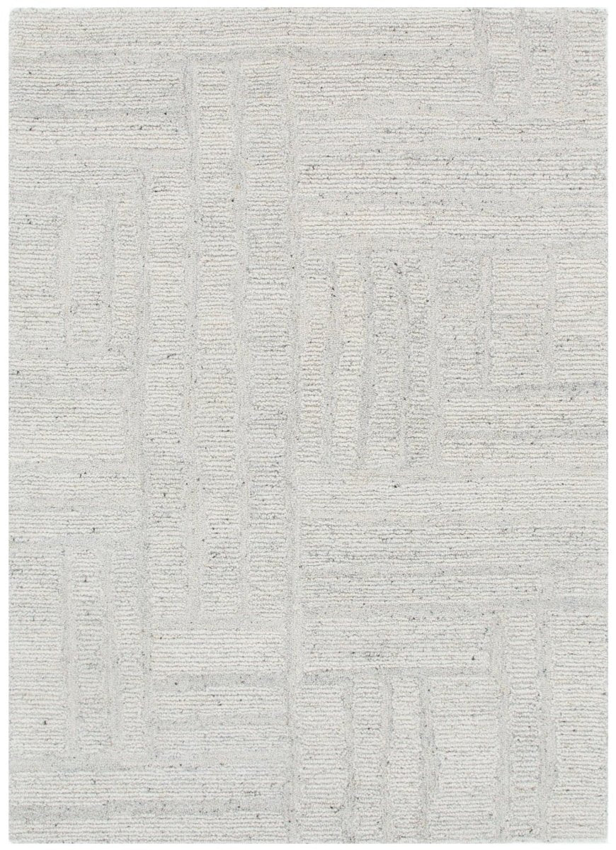 Arana Silver Modern Wool Rug