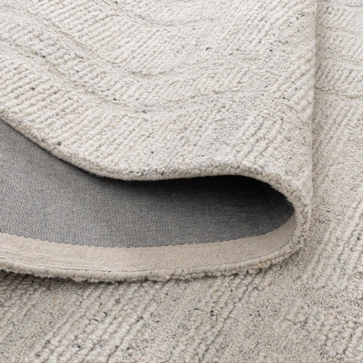 Arana Silver Modern Wool Rug