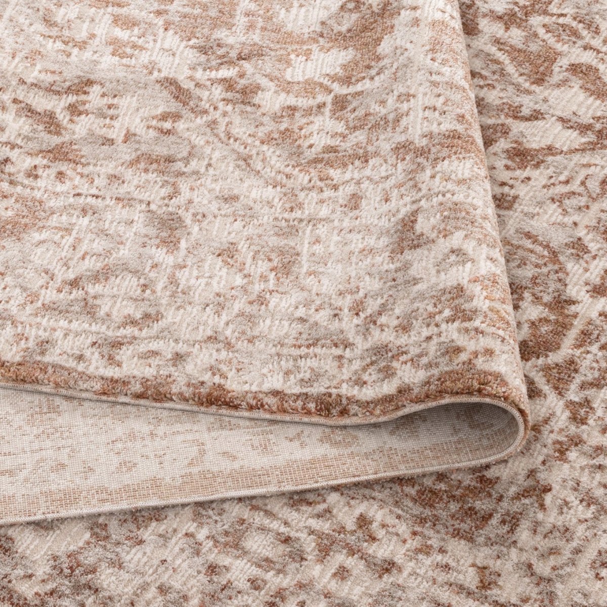 Ayra Beige & Rust Distressed Vintage Rug