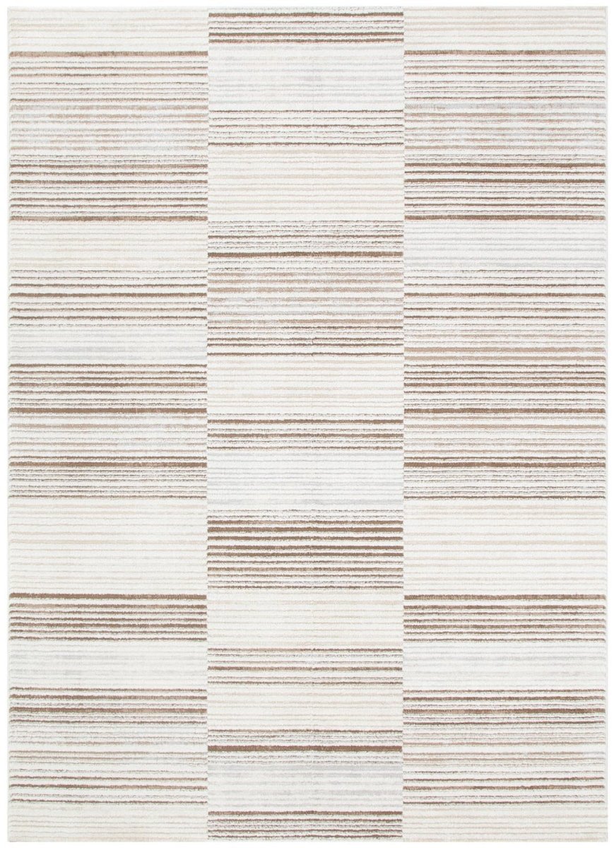 Belisse Lines Beige Brown Rug