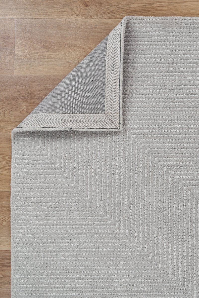 Dream Motley Platinum Wool Rug Area Rug | Ruggy