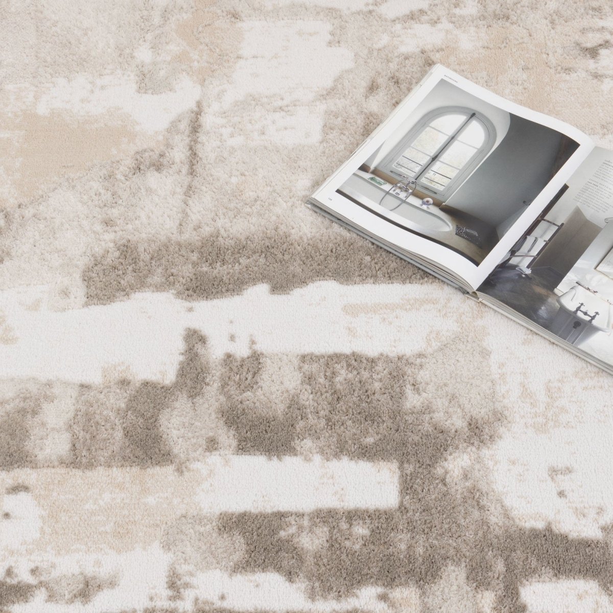 Eloura Abstract Wash Beige Rug