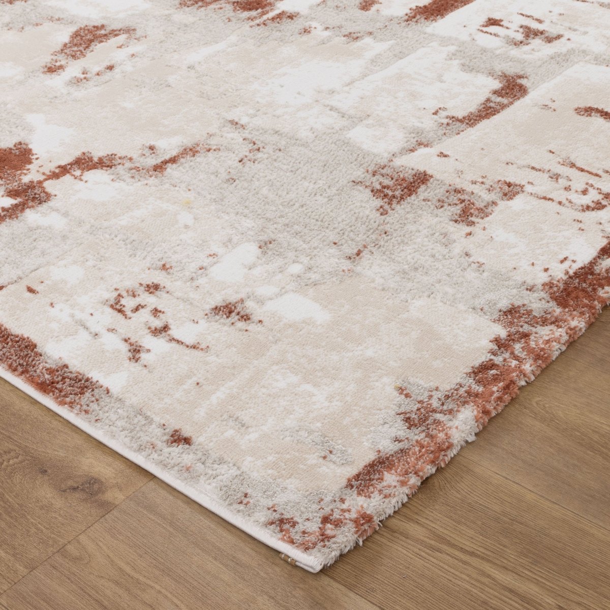 Eloura Abstract Wash Rust Rug