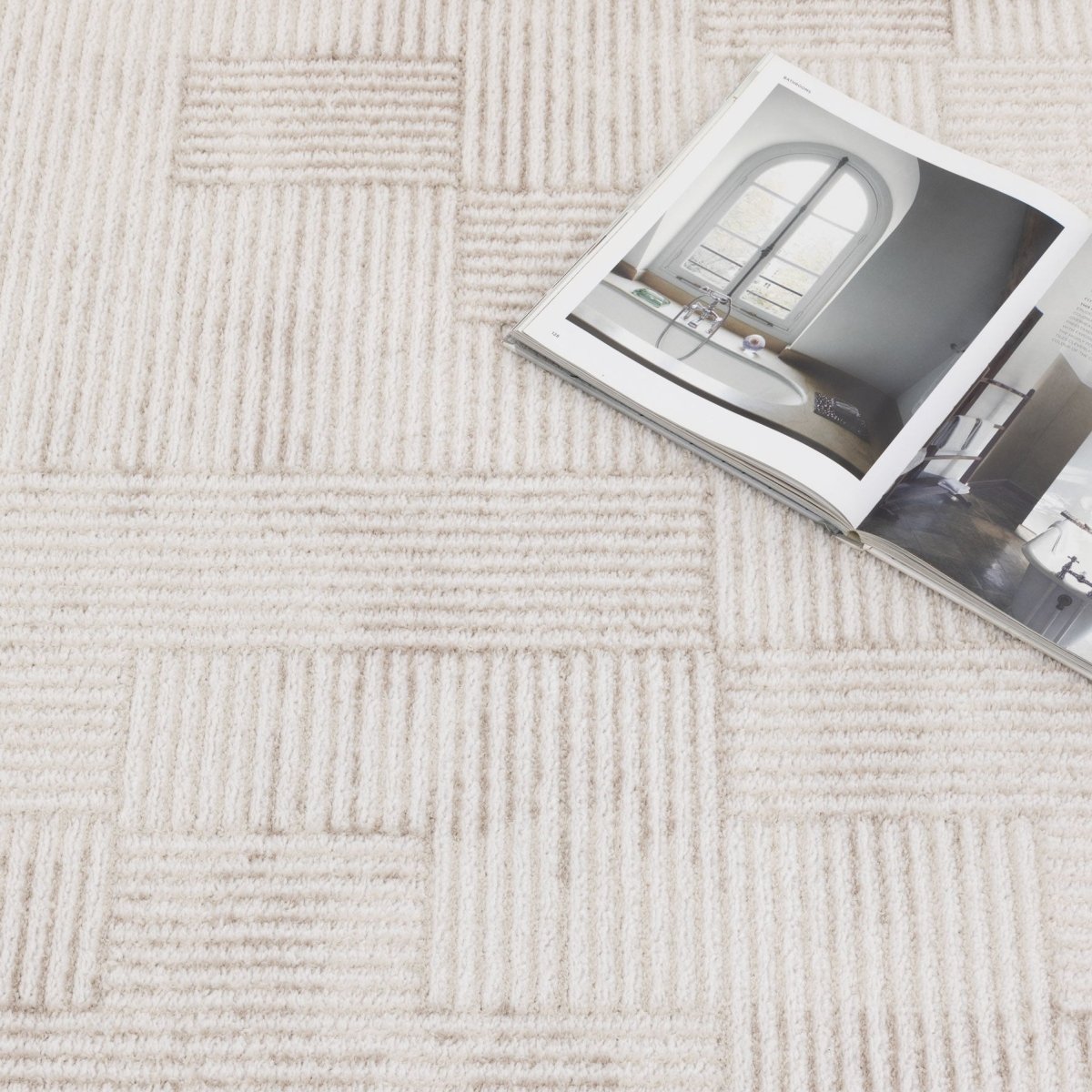 Eloura Distressed Shapes Beige Rug