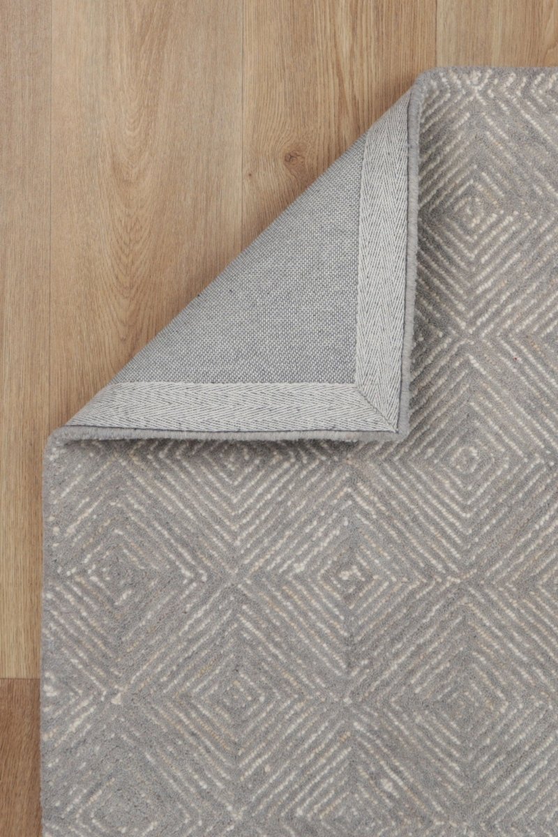 Enchant Diamond Ash Wool Rug Area Rug | Ruggy