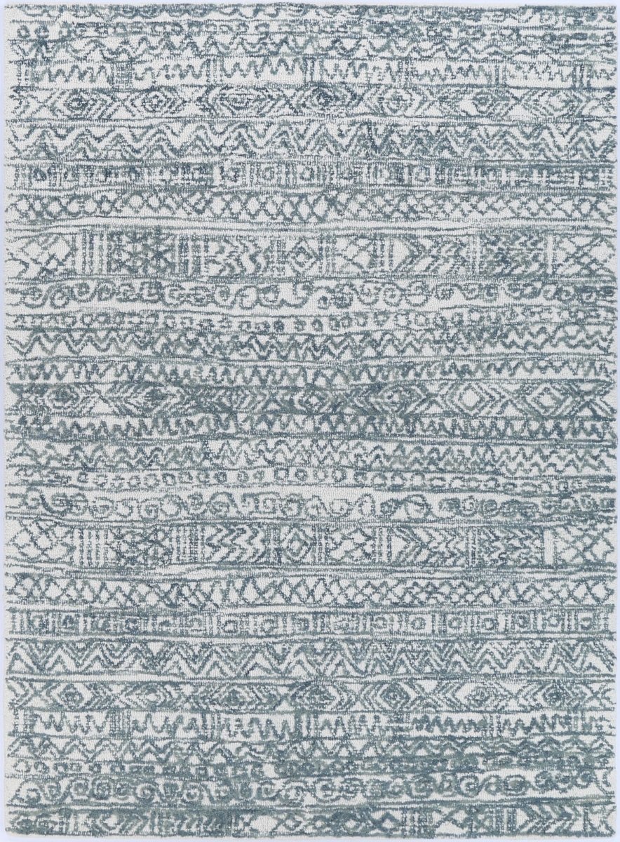 Enchant Inca Blue Wool Rug Area Rug | Ruggy