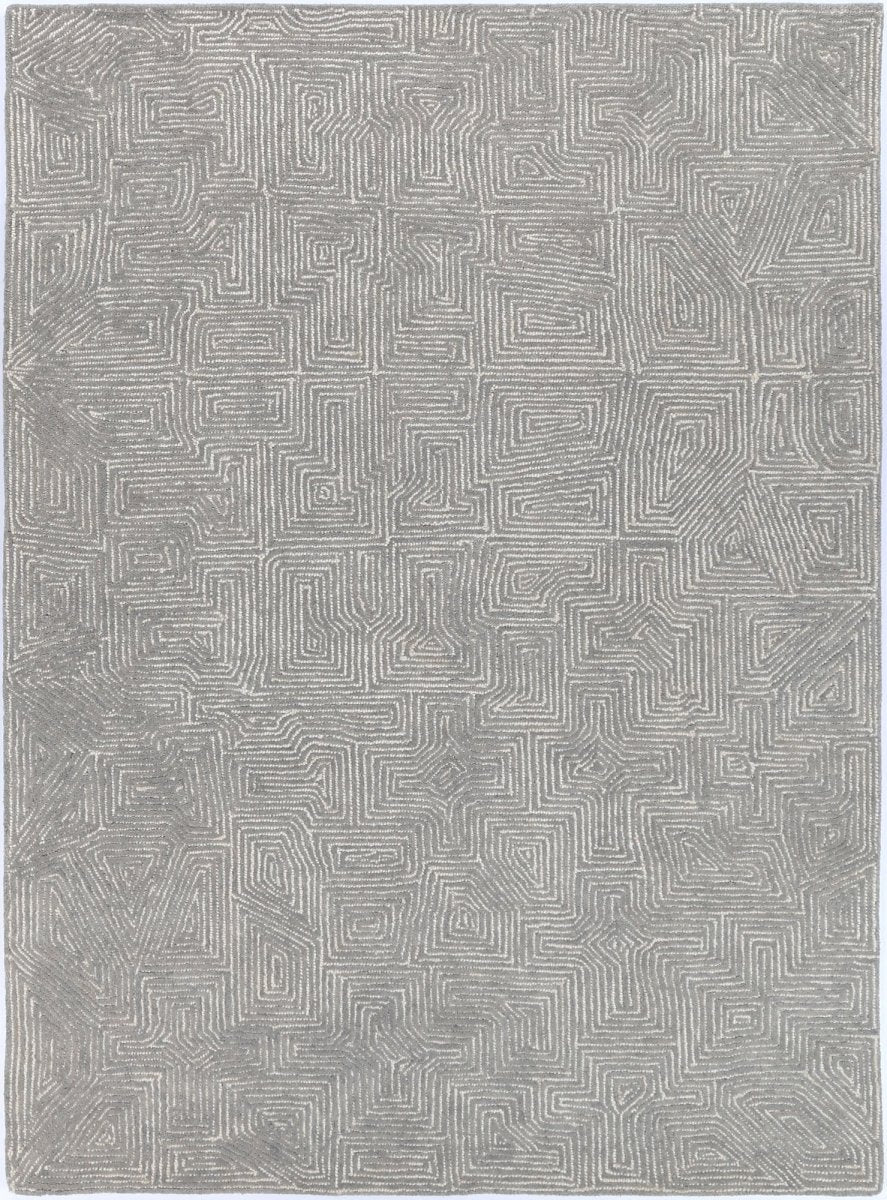 Enchant Maze Ash Tribal Rug Area Rug | Ruggy