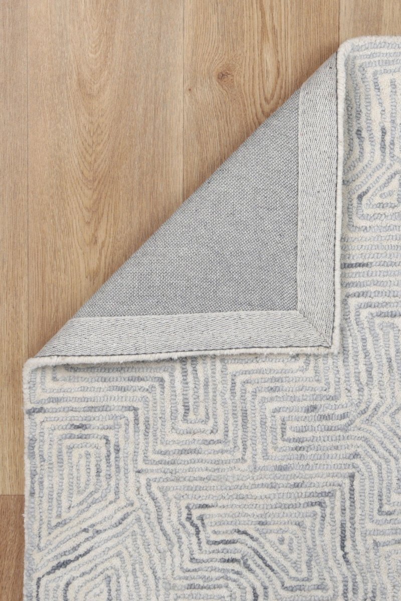 Enchant Maze Grey Tribal Rug Area Rug | Ruggy
