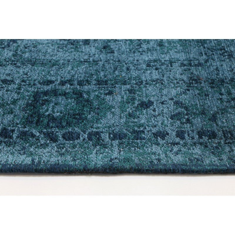 Heritage Teal Traditional Hallway Runner Area Rug | Ruggy