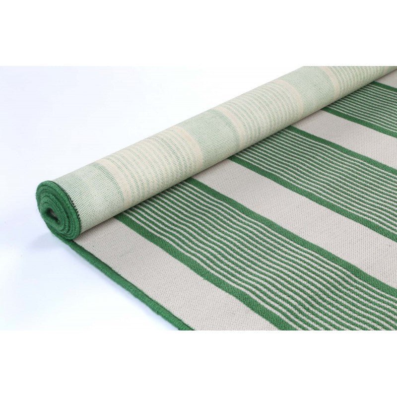 Indigo Apple Stripe Indoor Outdoor Rug