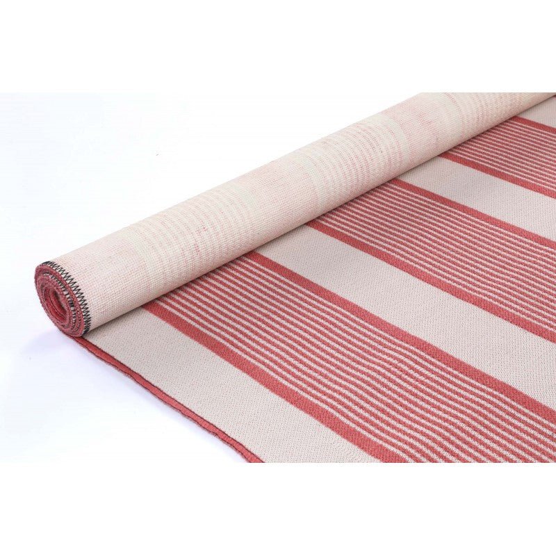Indigo Watermelon Stripe Indoor Outdoor Rug
