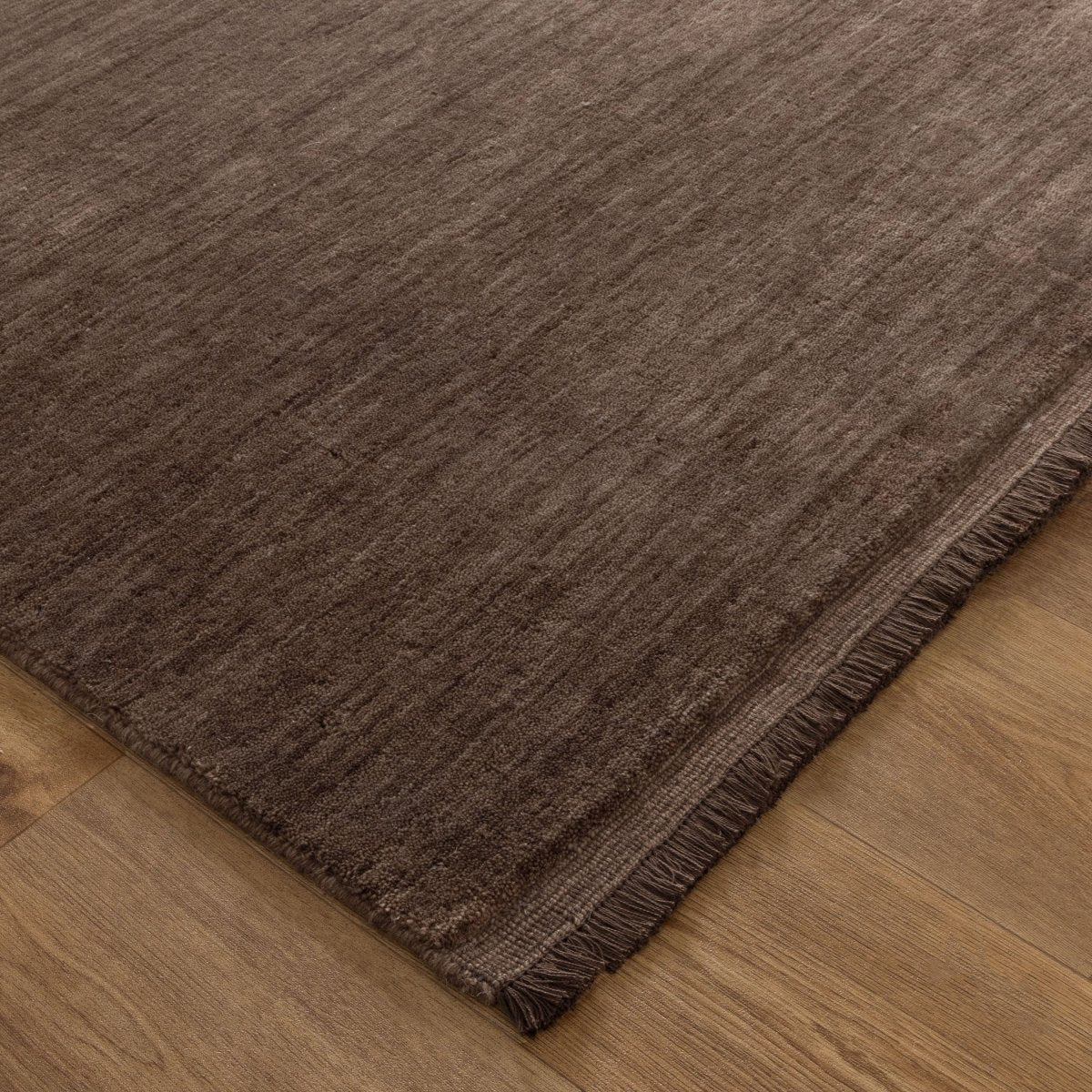 Lamia Brown Hand-Knotted Wool Rug