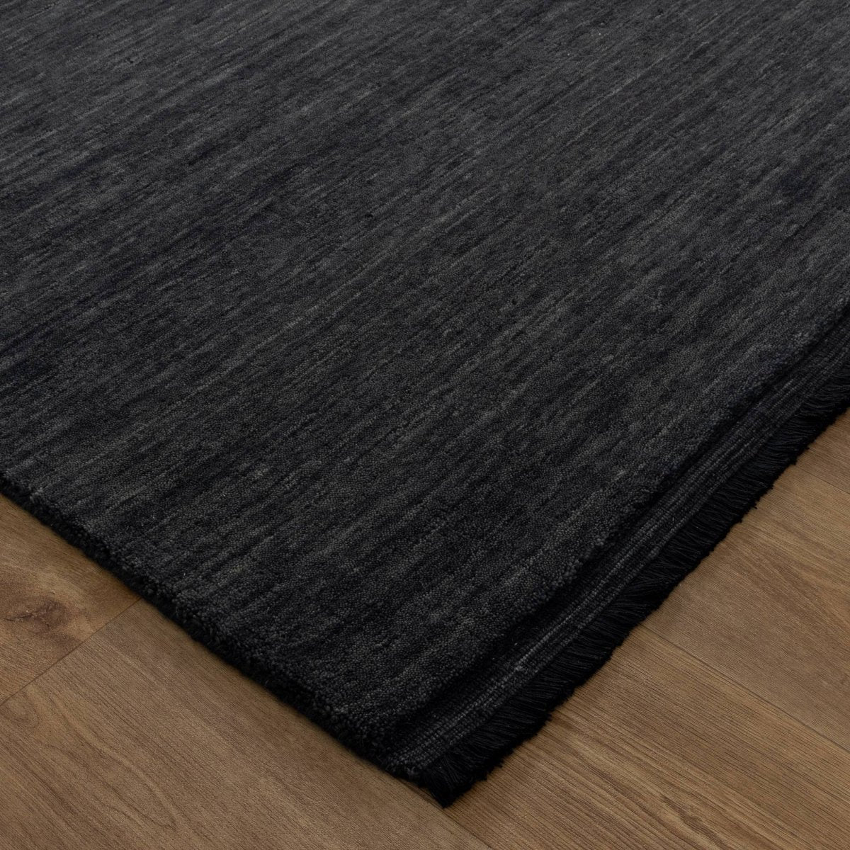 Lamia Charcoal Hand-Knotted Wool Rug