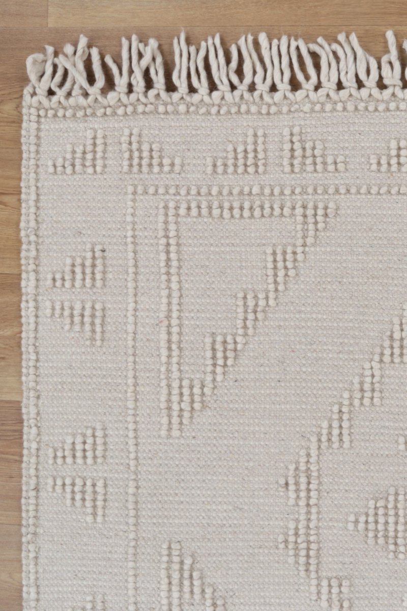 Marco Ornamental Beige Wool Rug