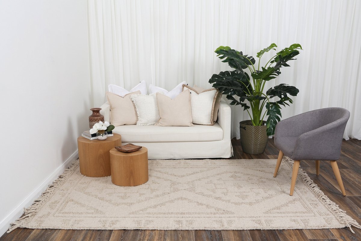 Marco Ornamental Brown Wool Rug