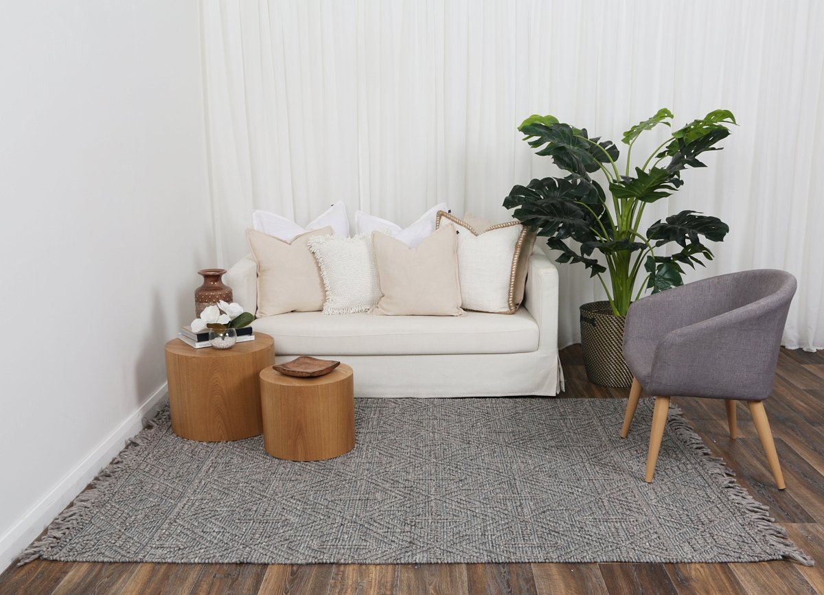 Marco Tribal Grey Multi Wool Rug