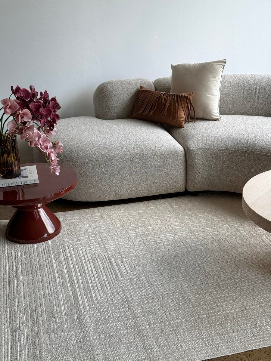 Murray Frames Cream Beige Rug