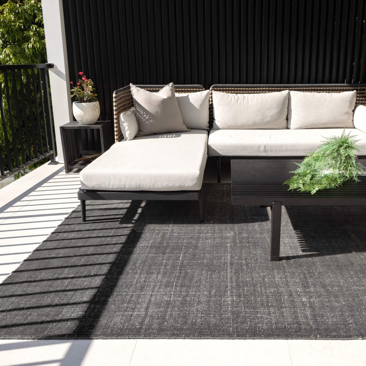 Novara Grey Indoor Outdoor Rug
