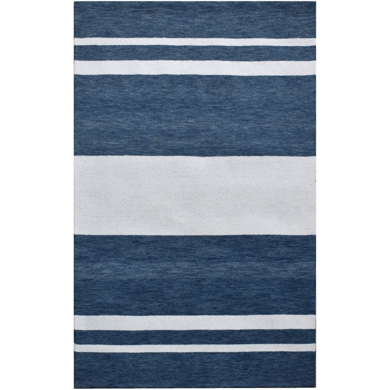 Outback Stripe Ocean Abstract Rug Area Rug | Ruggy