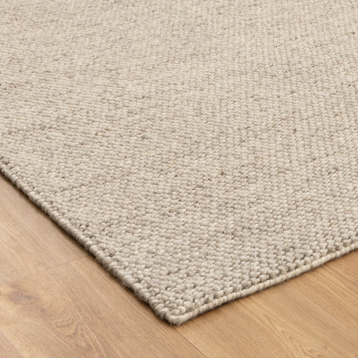 Paloma Beige Chunky Wool Rug