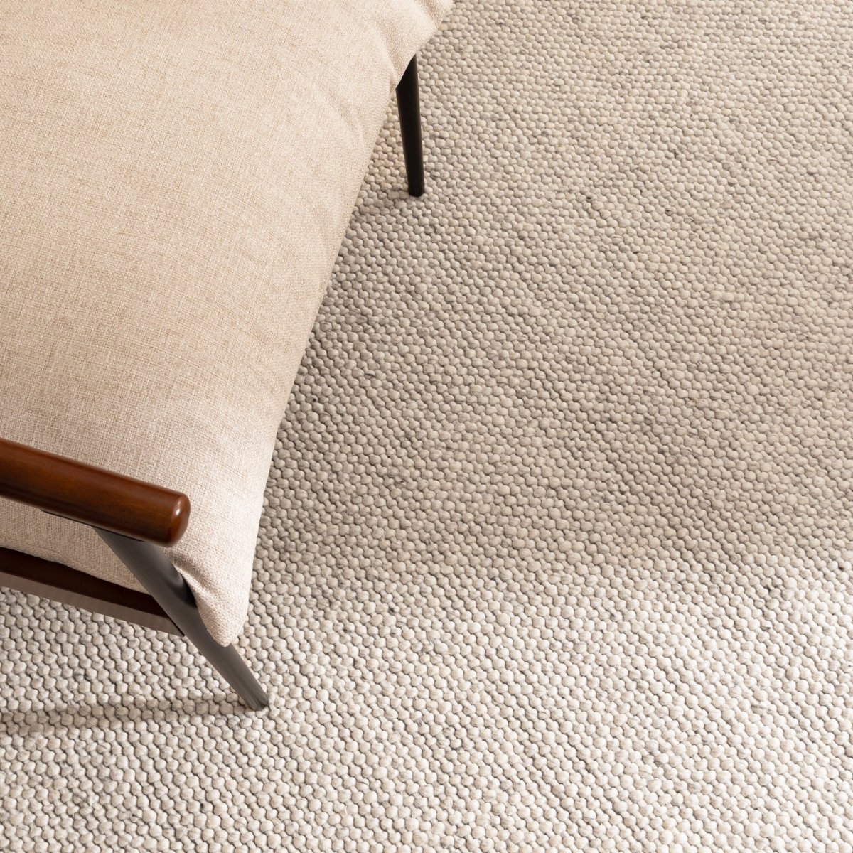Paloma Ivory Chunky Wool Rug
