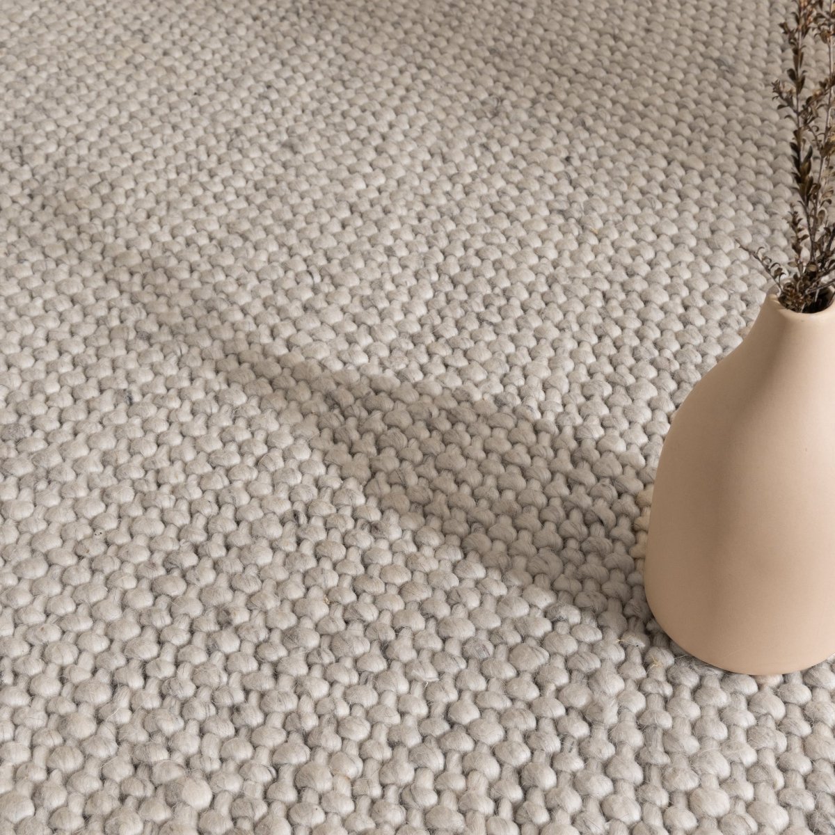 Paloma Ivory Chunky Wool Rug