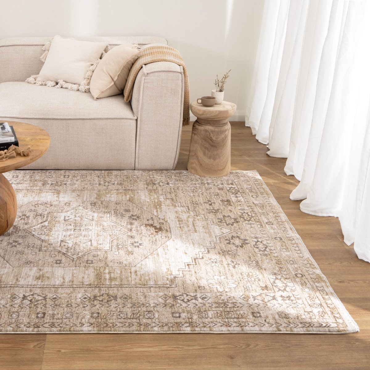 Roselle Sahara Medallion Vintage Rug