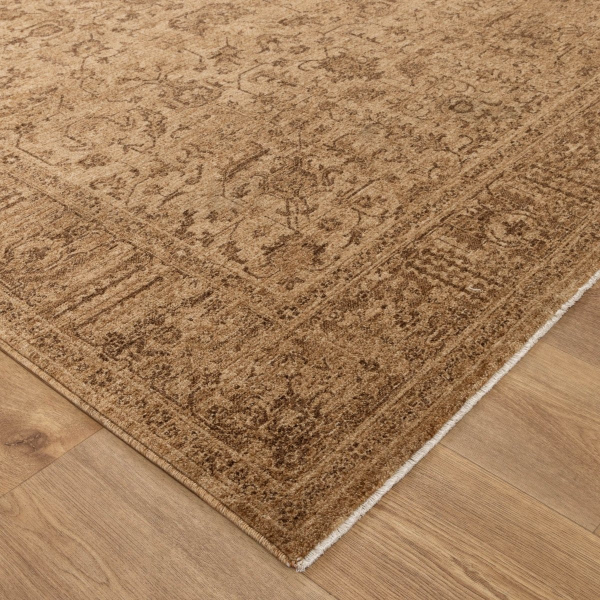 Tarra Distressed Border Mustard Rug