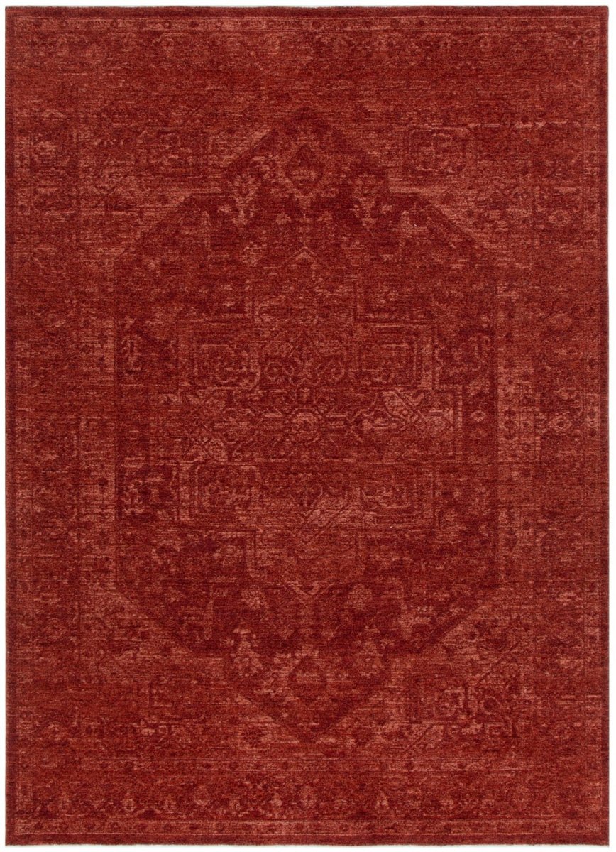 Tarra Distressed Medallion Rust Rug