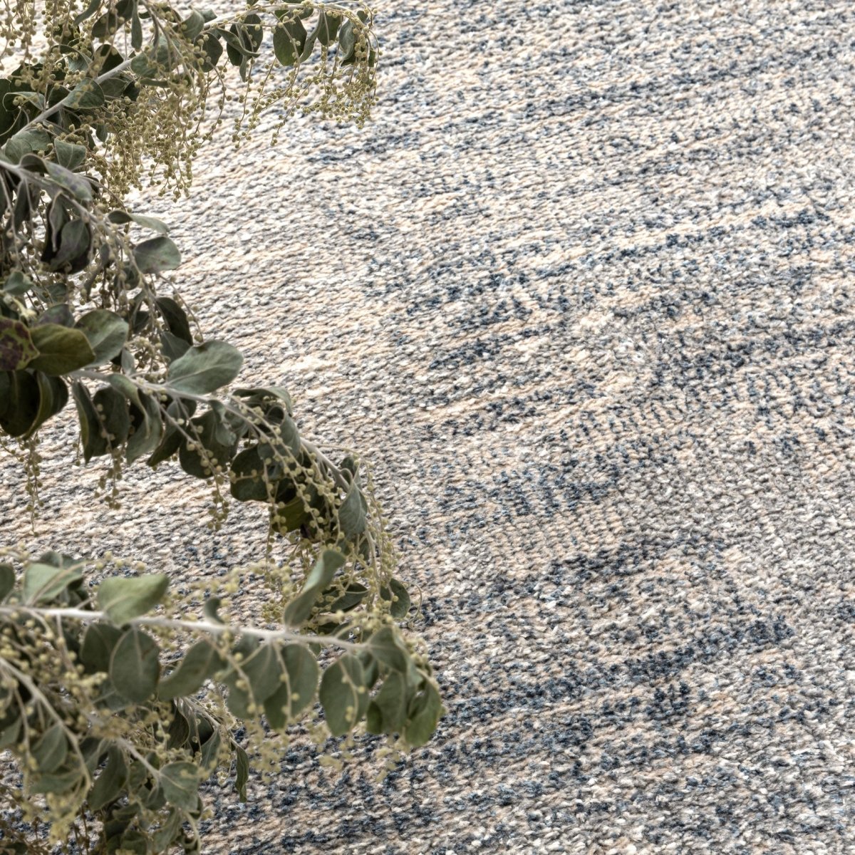 Victoria Abstract Blue Rug