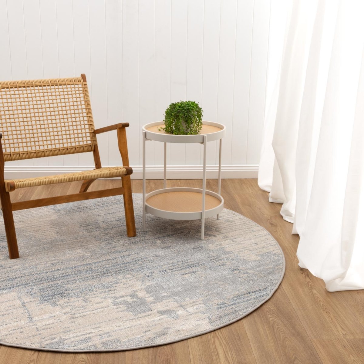 Victoria Abstract Blue Rug