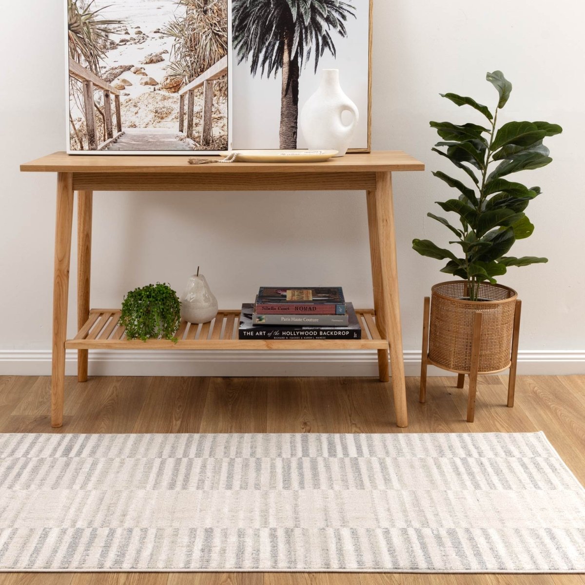 Victoria Lines Neutral Rug