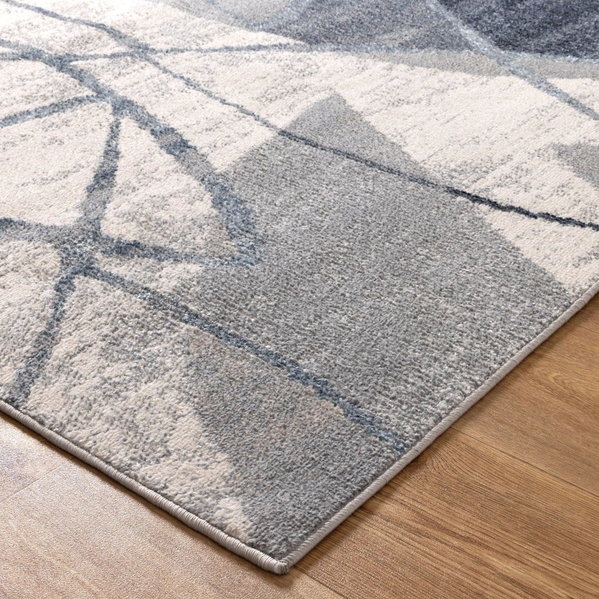Victoria Rhythm Grey Blue Rug