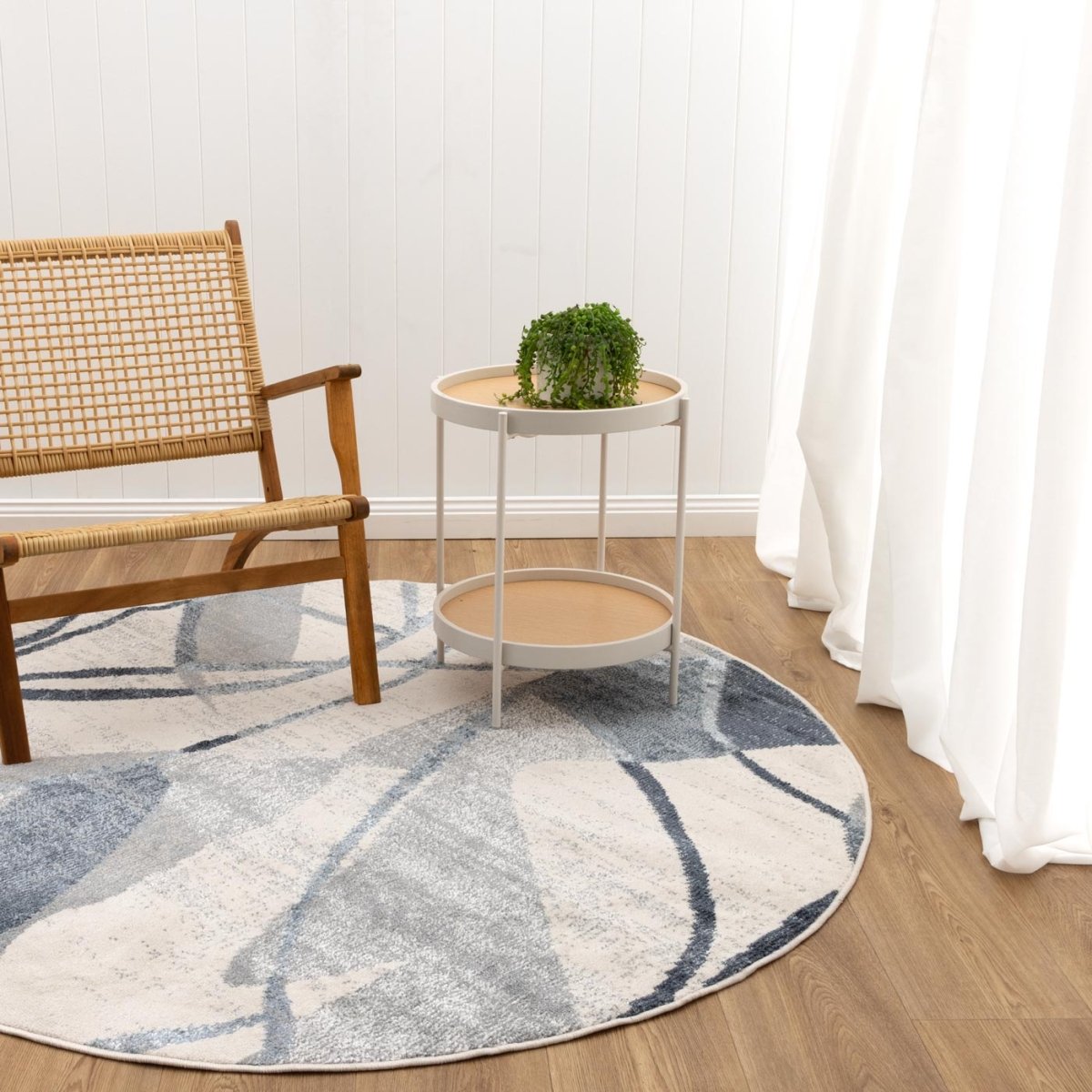 Victoria Rhythm Grey Blue Rug