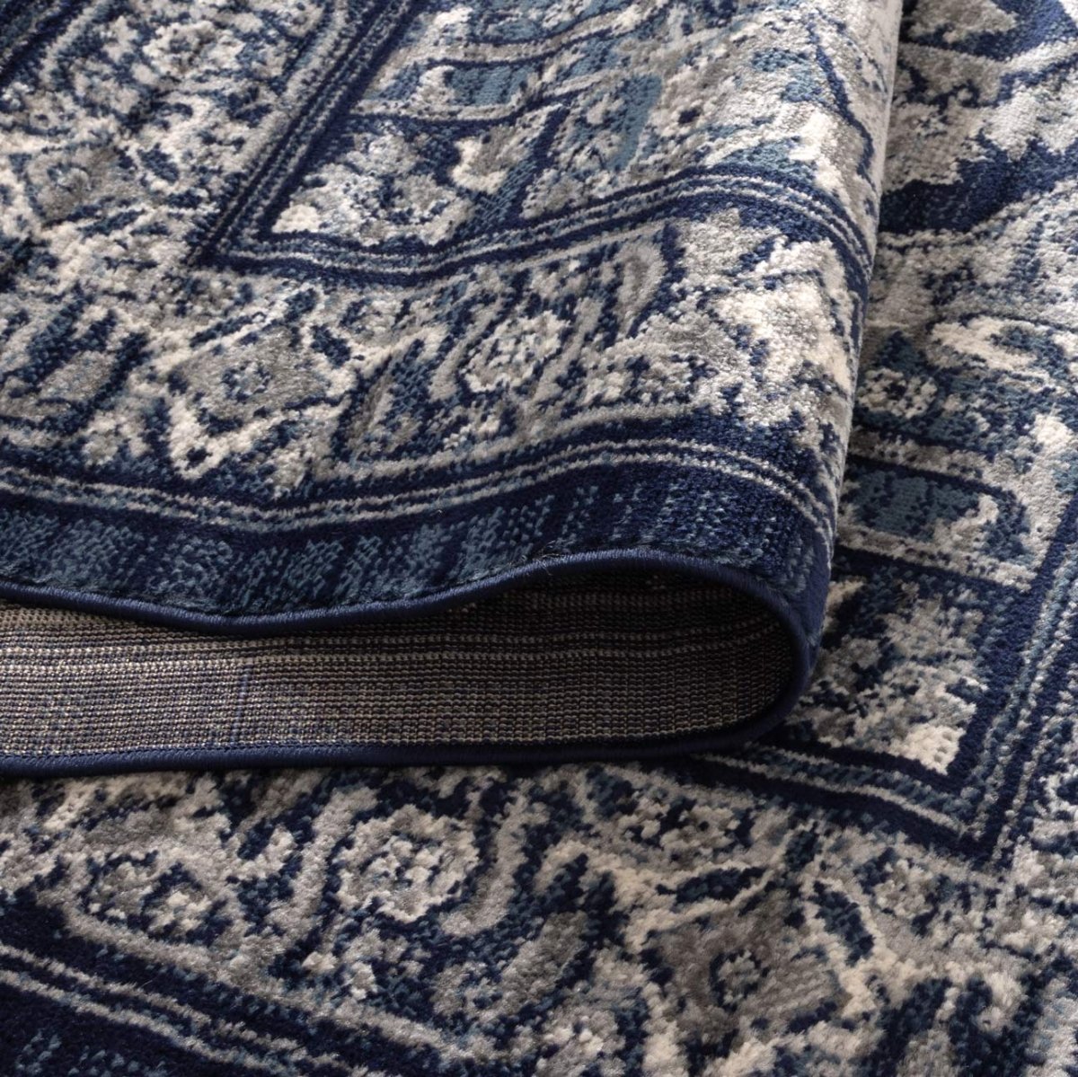 Vivid Tranistional Navy Rug