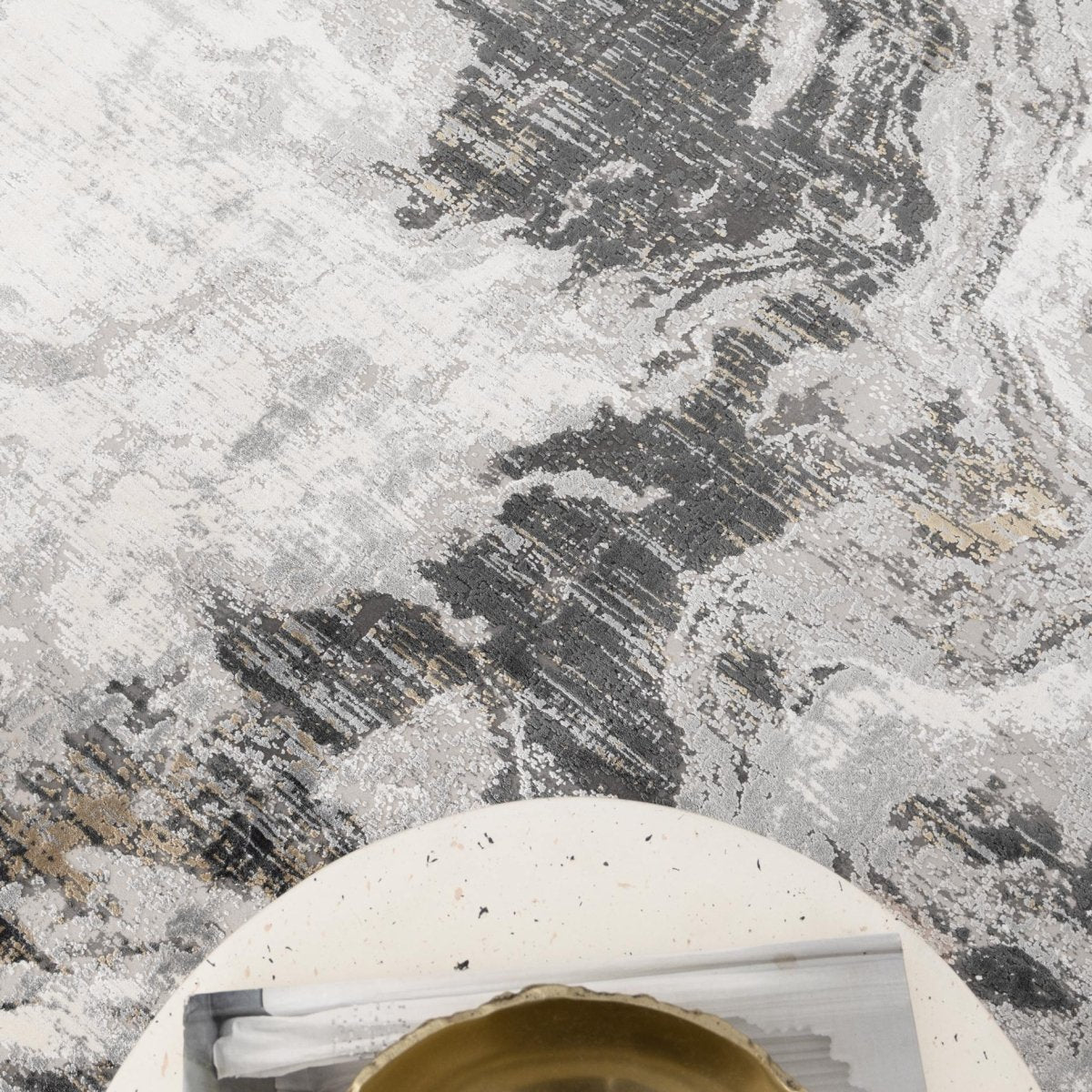 Walwa Marble Grey Modern Rug