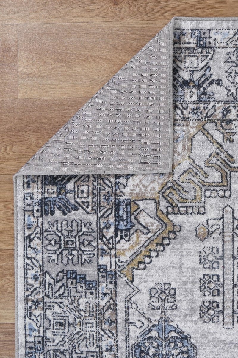 Artify Taicang Blue & Grey Traditional Rug - Ruggy