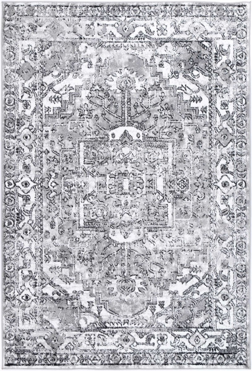 Artique Traditional Black Grey Rug - Ruggy