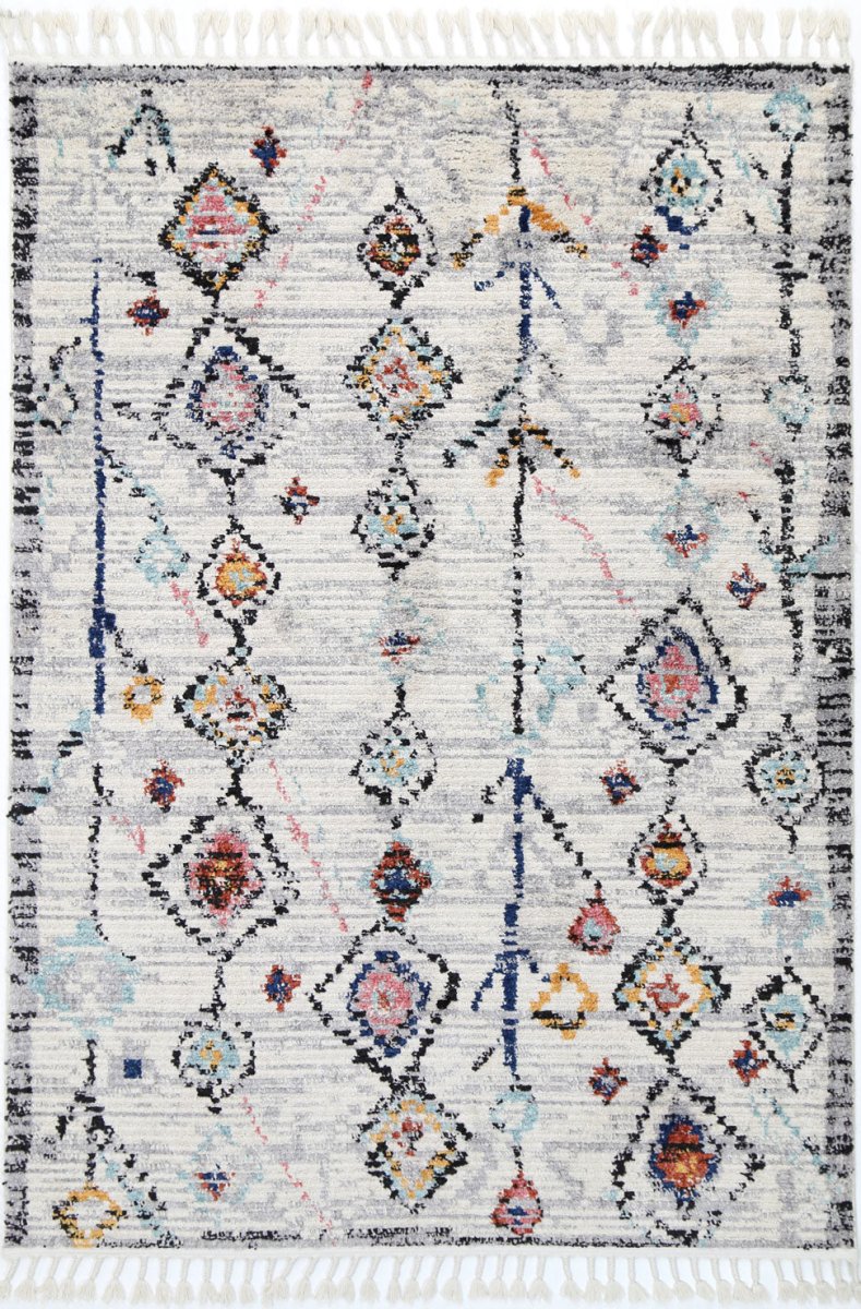 Divine Vintage Boho Taza White Rug - Ruggy