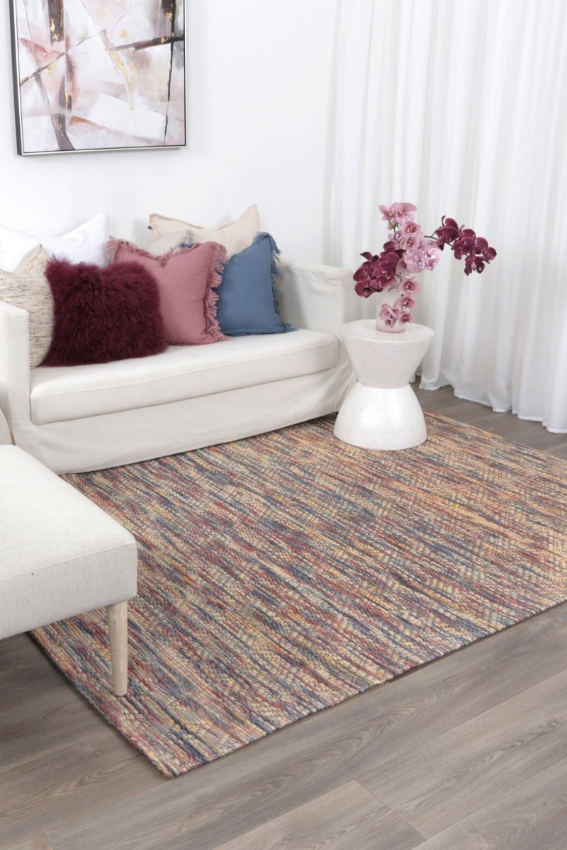 Dulcet Chevron Multi Wool Rug **No Returns ** - Ruggy