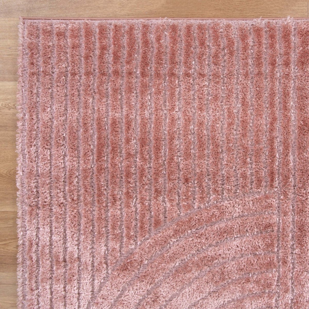 Halcyon Shaggy Circle BLUSH - Ruggy
