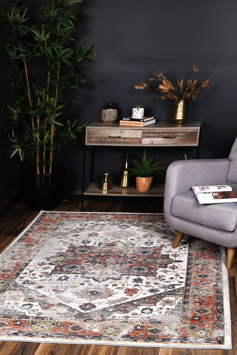 Lagoon Oriental Rust Rug - Ruggy
