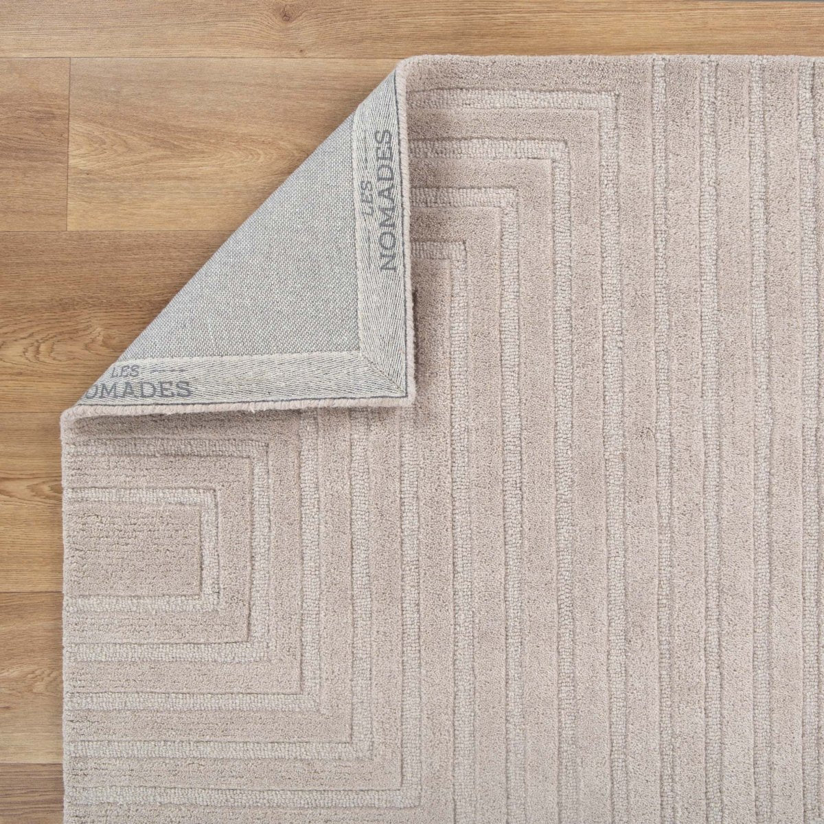 Nirvana Recline BEIGE Wool Rug - Ruggy