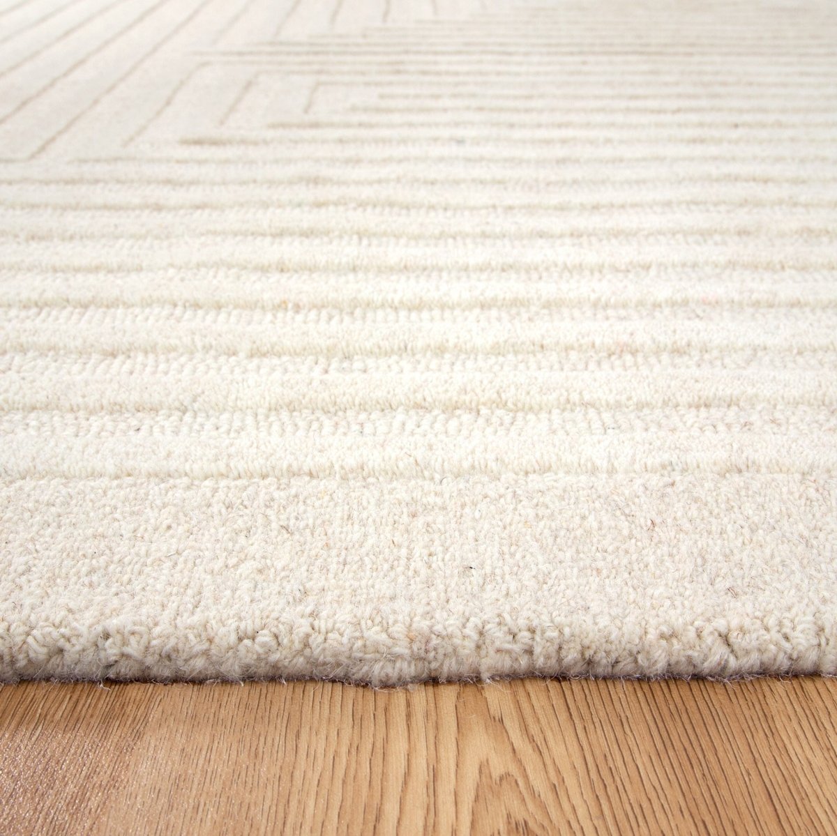 Nirvana Recline IVORY Wool Rug - Ruggy
