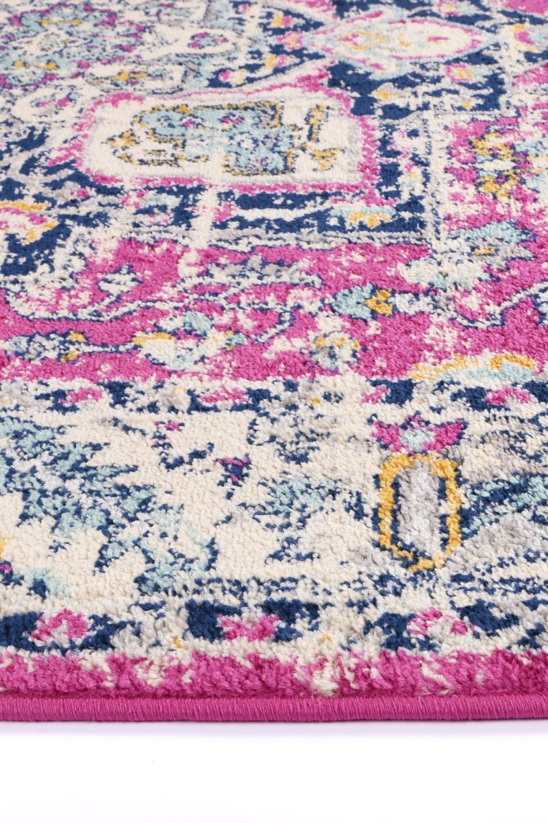 Pulse Carleone Pink & Blue Transitional Rug - Ruggy