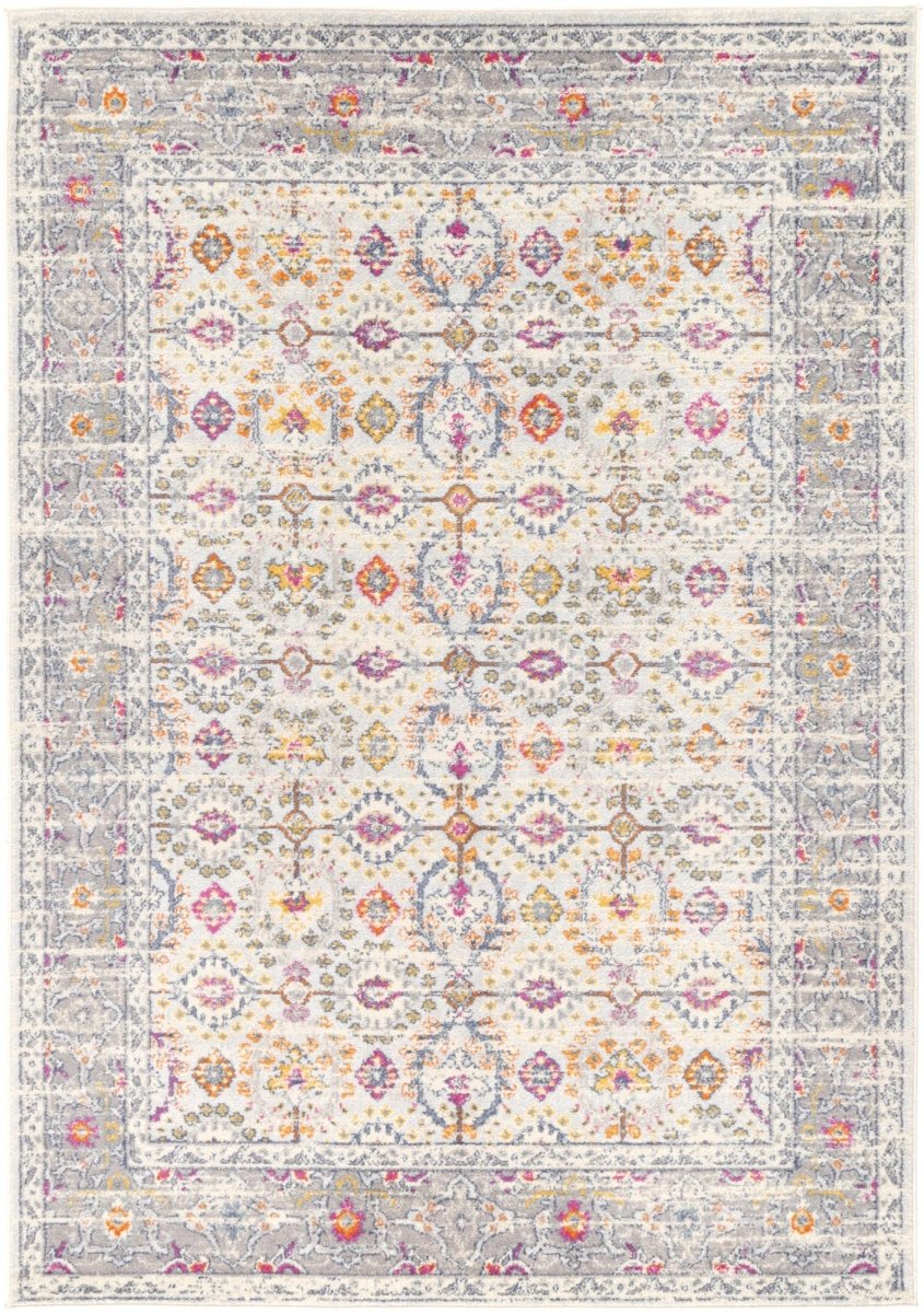 Pulse Ferla Grey & Multi Transitional Rug - Ruggy