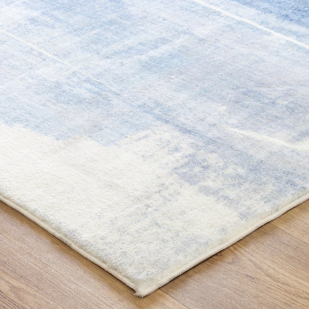 Softy Blue Machine Washable Rug - Ruggy
